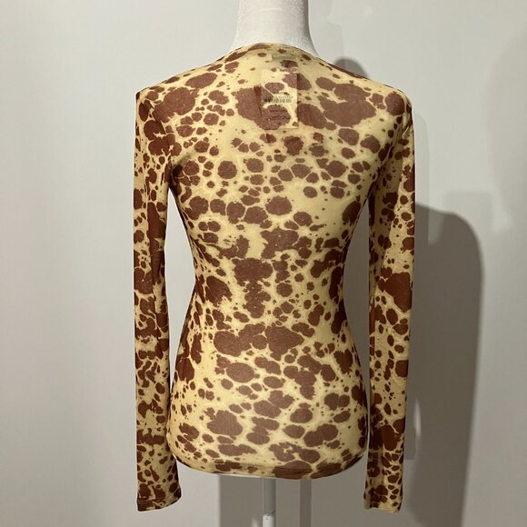 Nanushka Lymee Long Sleeve Tie Dye Mesh Top NWT Size Small - Picture 8 of 11